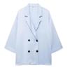 Europäisches und Amerikanisches Damen Freizeit-Blazer und Lange Hosen Set - Knitter-Stil