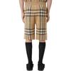 Burberry Tartan Motif Bermuda Shorts Beige 80549181