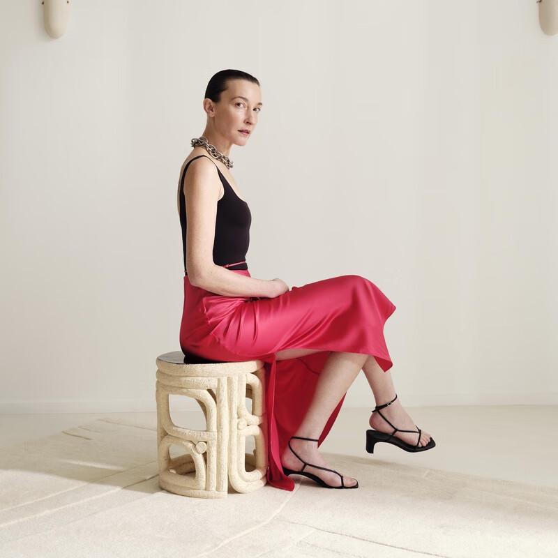 LESS Mulberry Silk Maxi Skirt