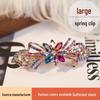 Korean Crystal Hair Clip: High-End Women's Ponytail Headdress – Versatile, Fresh, Sweet Style