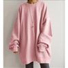Streetwear Long Sleeve Pullover Tops Women Autumn Loose Oversize Long Hoodies Korean Fashion Casual Sweatshirts