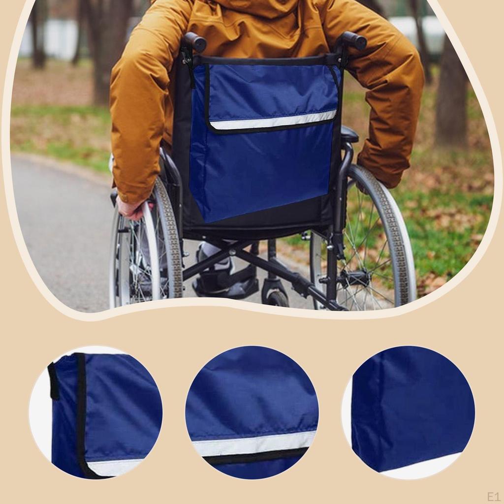 Wheelchair Backpack Bag Accessory Storage Pouch for Walkers Scooters Outdoor