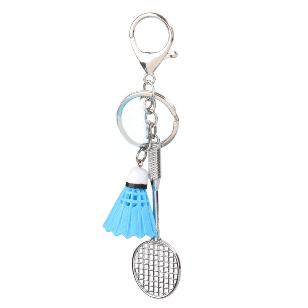 Gifts Charm Fashion Key Holder Key Ring Keyfob Badminton Racket Key Chain Badminton Pendant Keyring