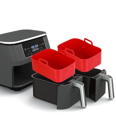 2 יחידות סיר סיליקון לאייר פרייר תואם ל-DZ201 Foodi 8QT רב פעמי סיליקון אייר פרייר ליינר אייר