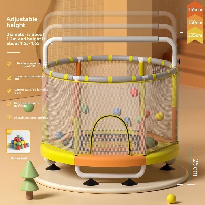 

1.4m Trampoline Household Children Indoor Children Baby Jumping Bed Family Small Net Bouncing Bed Toys