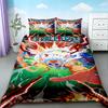 Luffy Duvet Cover Set One Piece Anime Cartoon Bedding Set Quilt Cover Comfortable For Bedroom Dormitory Teens Gifts