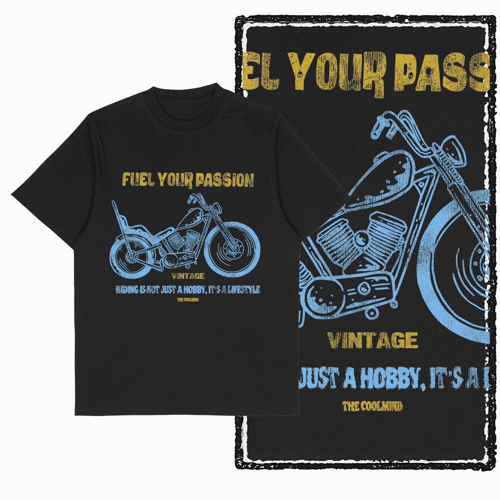 Unisexs Motorcycle TShirt Biker Rider Motorbike Graphic Print Cotton Short Sleeve Unisex Tshirt Black Big Size Cotton Tee Shirt G72 S