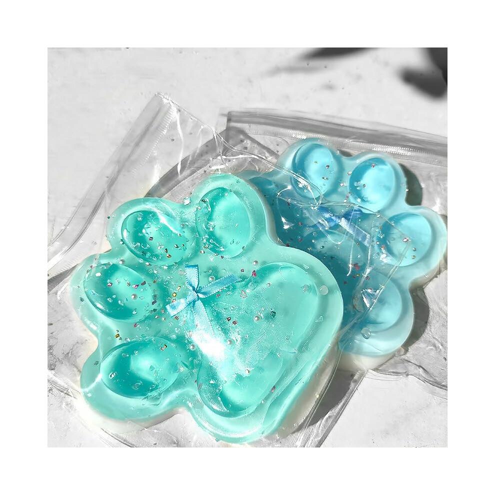 Cat Paw Squeeze Toy, Cat Paw Squishy (15 x 15 cm), Cute Squishy Paw for Squeezing & Relaxing, Anti-Stress Toy for Cat Lovers, Children and A