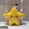 1Pc Creative Plastic Pen Holder Star Shaped Waterproof Electric Toothbrush Holder Space Saving Portable Toothbrush Storage Rack