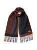 Beams Panel Check Reversible Scarf In X Free Size Men's D.BROWN BLUE,