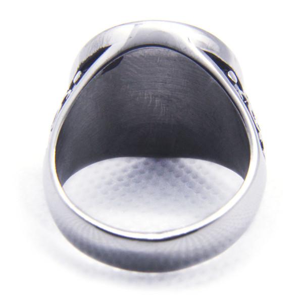 Drop Ship Size 7-15 Cool Fashion Anchor Ring 316L  Stainless Steel Polishing Navy Ship Anchor Ring