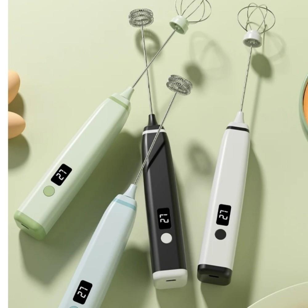 USB Rechargeable Electric Milk Frother Wireless Handheld Coffee Mixer Milk Foam Maker Kitchen Use