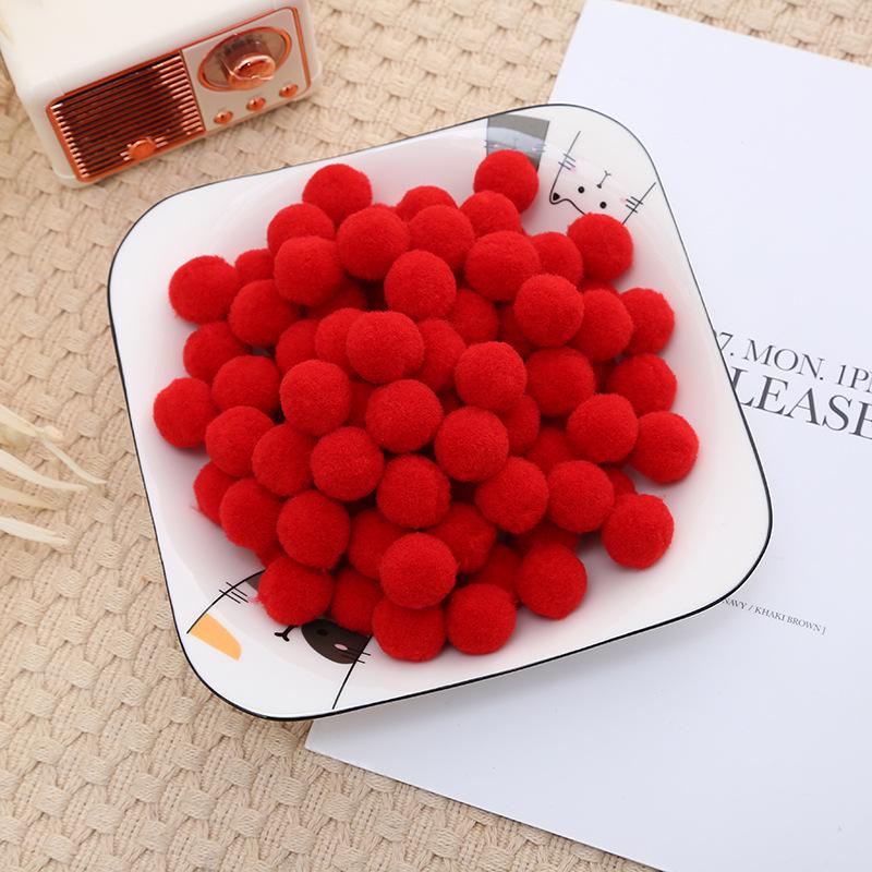 2.5cm High Elastic Plush Balls - Handmade DIY Toys & Decorative Accessories