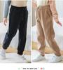 Kids' Seven-Level Windproof Velvet Sweatpants - Korean Style for Autumn/Winter
