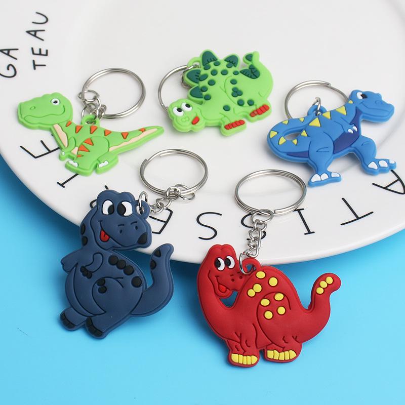 Personalized Cute Cartoon Dinosaur Keychain for Backpack or Accessories
