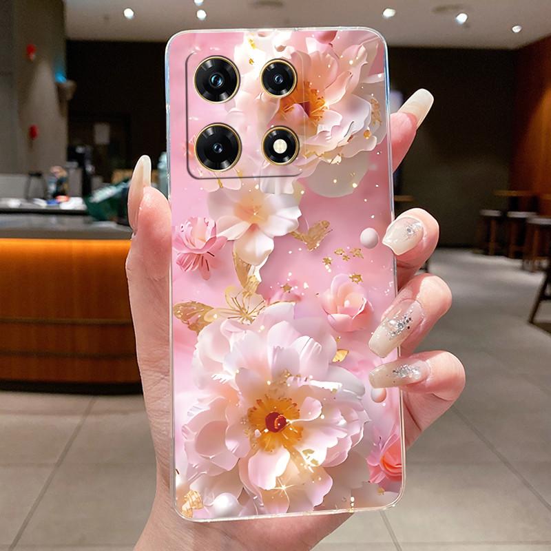 For Infinix Note 30 Pro Cases Note 30 VIP Flower Phone Cover Bumper For Infinix Note 30 5G X6711 Note30 4G Soft Silicon TPU Case
