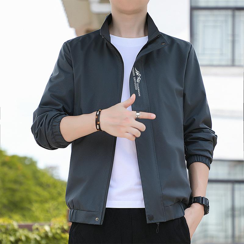 Jacket Men's Spring and Autumn New Trendy Brand Large Size Loose Casual Jacket Men's Autumn Trendy Versatile Clothing