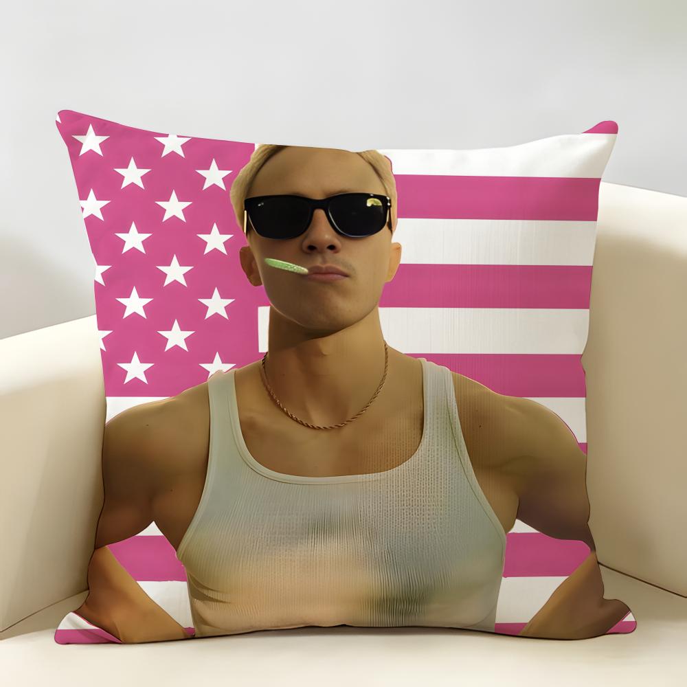 DDrews Starkey Singer Cushion Cover Natural Linen Organic Fabric DoubleSided Printing Room Sofa Decor Pillow Case