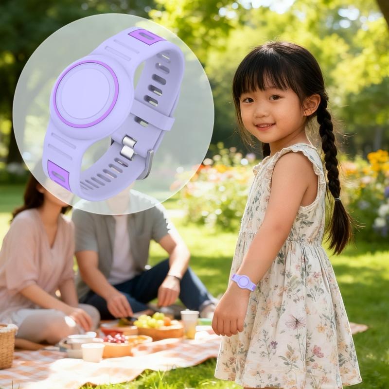 Bracelet de montre en silicone pour accessoire localisateur anti-perte Résistant aux intempéries Sangles de fixation à libération rapide Ceinture