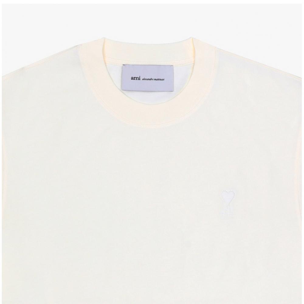 Ami Geprägtes Herz Logo T-Shirt T726136