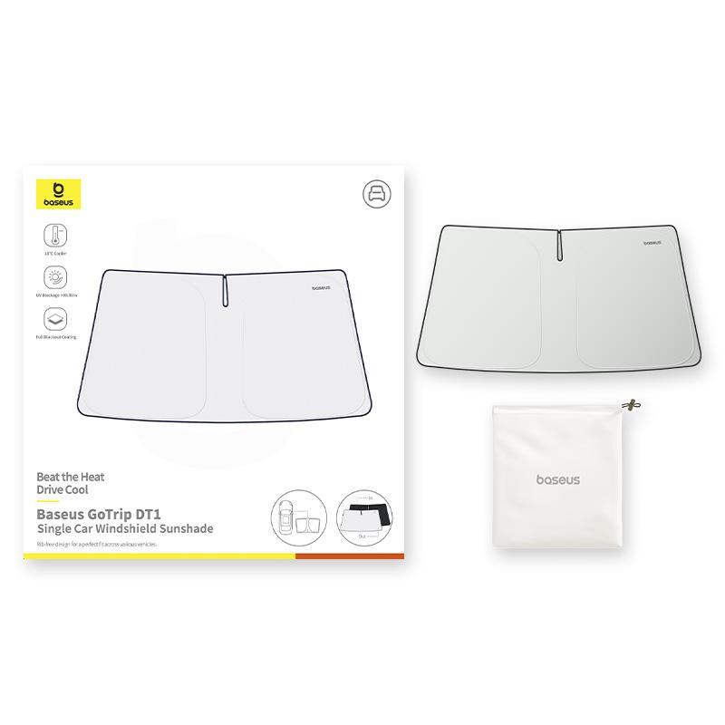 Baseus GoTrip DT1 Car Windshield Sunshade Cover Rib-free Folding UV Sun Protection Car Front Window Summer Sun Shade Accessories 150 x 80cm