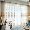 Perdele Transparente Brodate cu Dantelă Franceză Elegantă Cort Paravan Fereastră Broderie Europeană Atmosferă Opacă Balcon High-end Dormitor Paravan Cortină