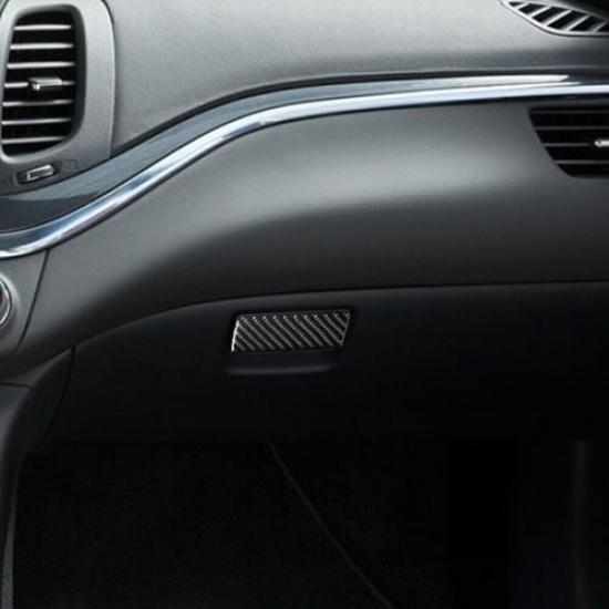 Carbon Fiber Interior Glove Box Handle Cover Trim For Chevrolet Impala 2014-