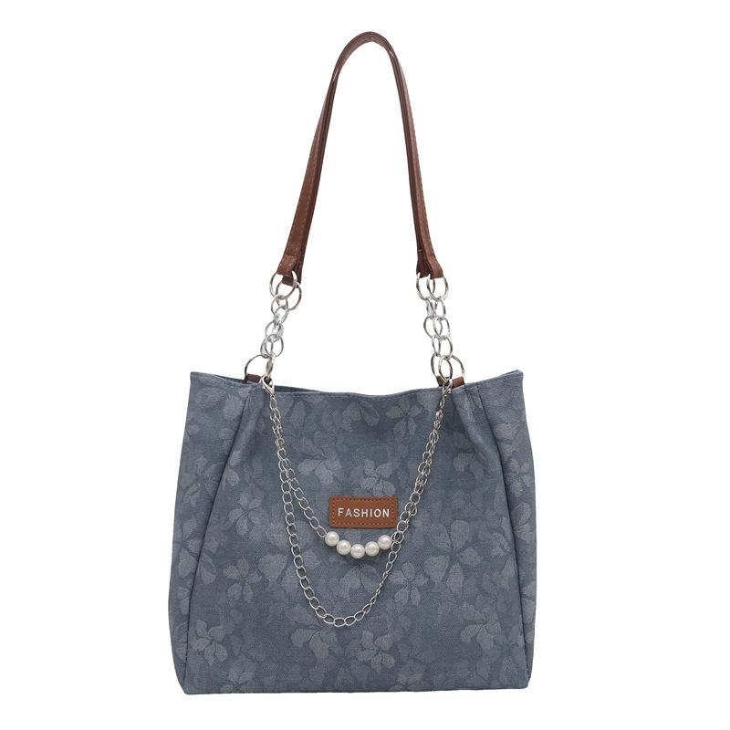 Large Capacity Bag Women's 2025 New Fashion Chain Shoulder Bag To Work Commuting Students Class Tote Bag