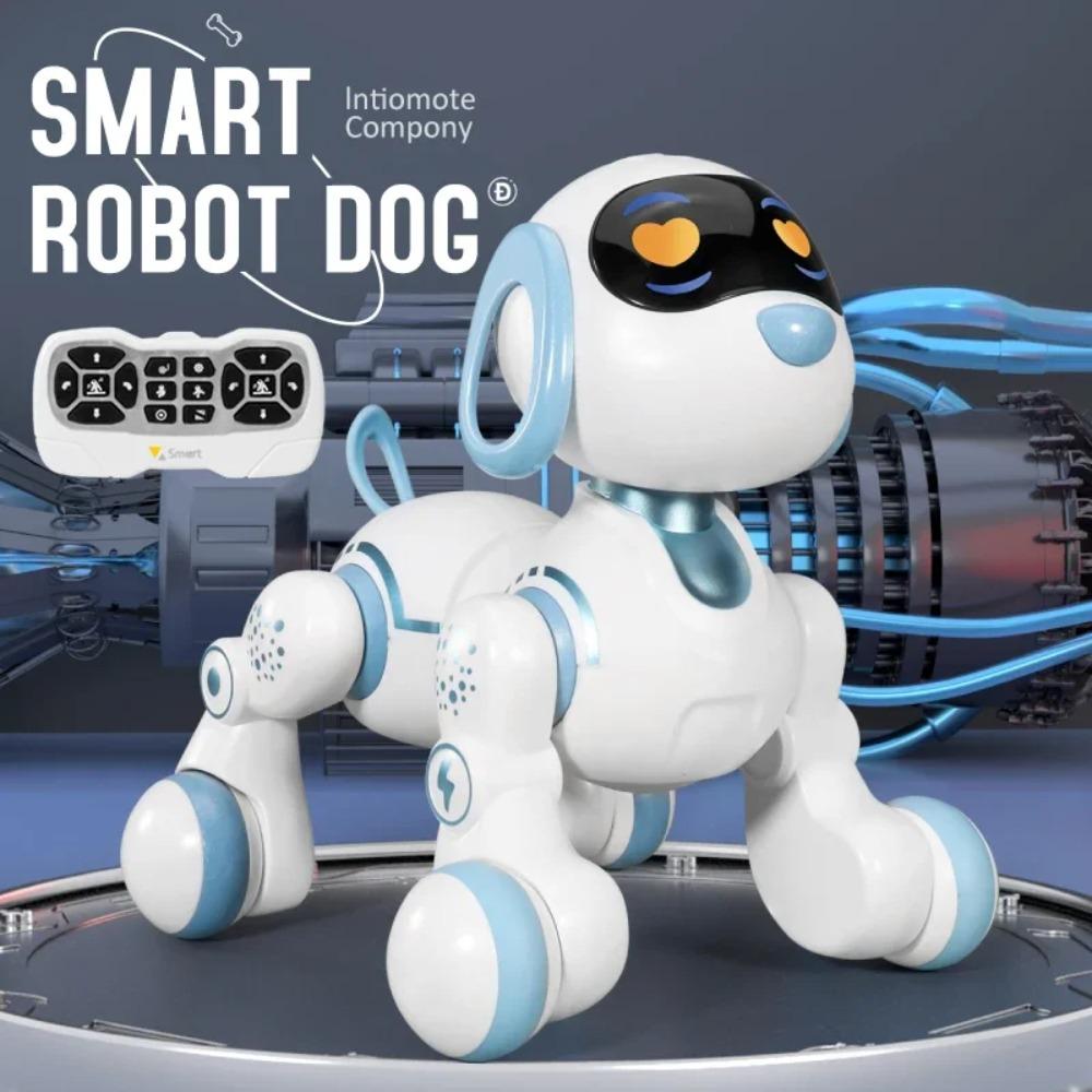Smart AI Robot Dog Toy Intelligent Interactive Puppy More Than 30 Kinds of LED Expressions Remote Gesture Control Electronic Pet