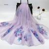 New Silk Beach Stoles Women Hijab Scarf Sunscreen Shawl Wraps Ladies Scarves Foulard Beach Stoles Female Large Bandana Echarpe
