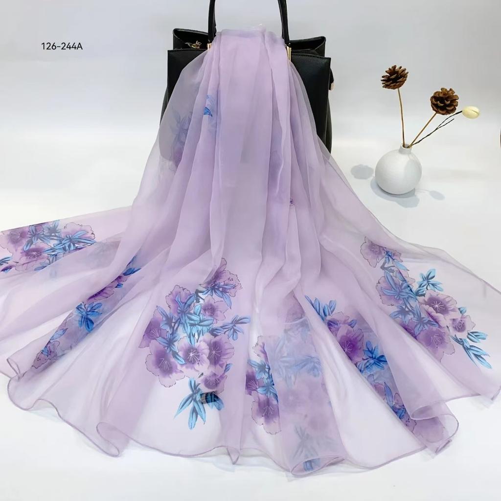New Silk Beach Stoles Women Hijab Scarf Sunscreen Shawl Wraps Ladies Scarves Foulard Beach Stoles Female Large Bandana Echarpe