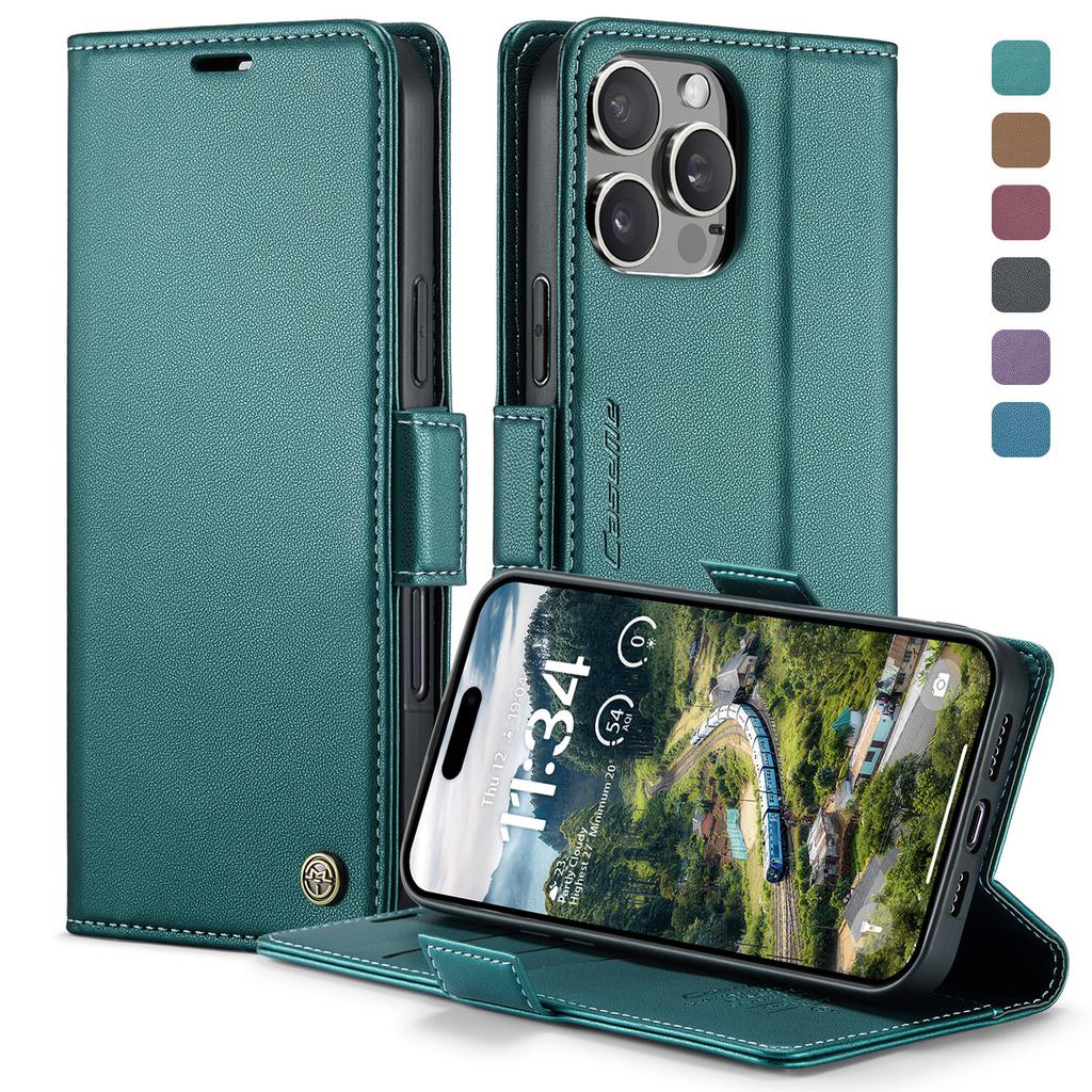 Suitable for iPhone 16 Anti-theft Phone Case, Samsung A55 Phone Leather Case with Card Slot, Z Fold6 Protective Case
