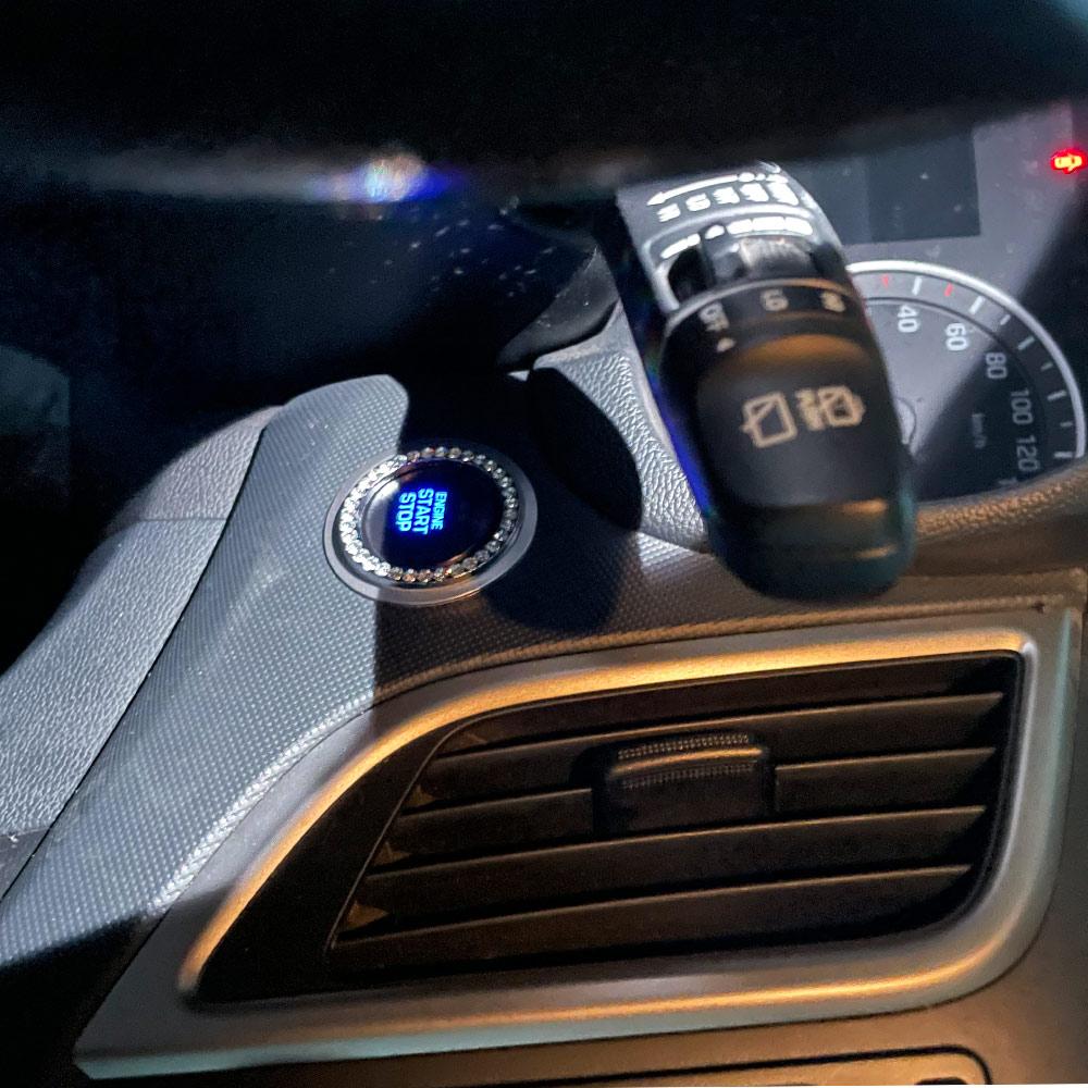 Ring Decorative  Ring Switch Button Decor Car Start Decorative Circle Start Stop Engine