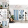 Stylish Blackout And Tulle Drapes With Hollowed Out Star Design For Living Room Decor