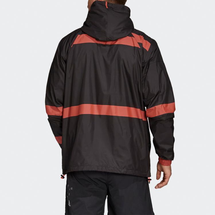Adidas Sports Training Woven Hooded Jacket Men Outerwear Black FL3612