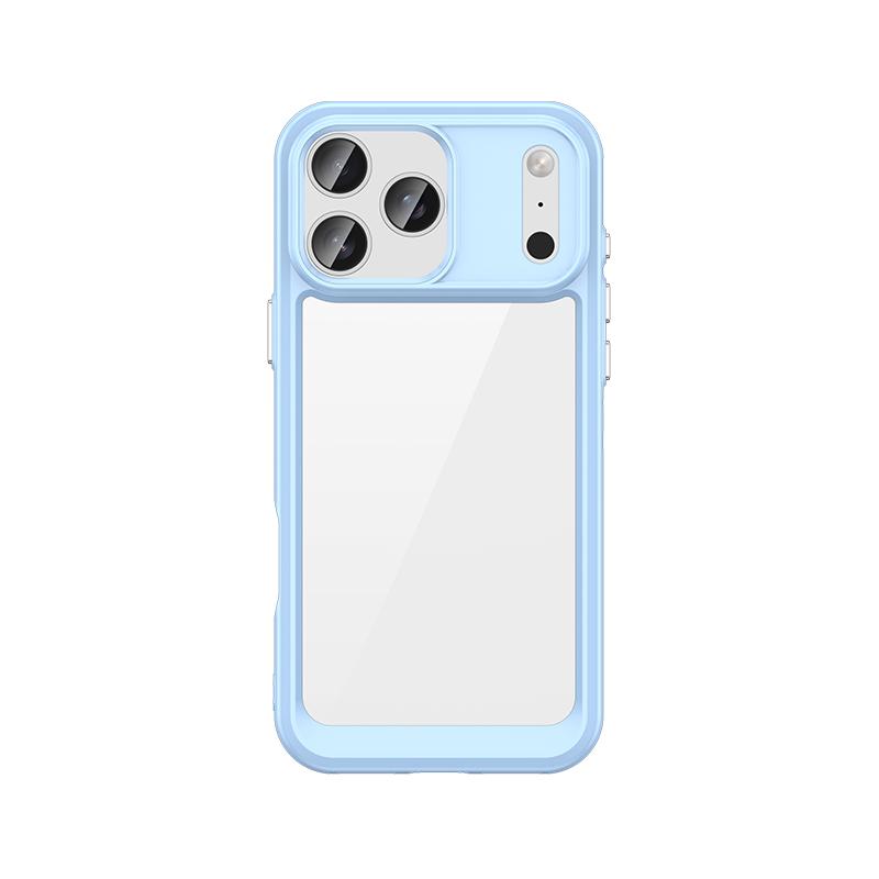 For iPhone 17 Pro Max Case iPhone 17 Air iPhone 17 Pro Max Cover Bumper Shockproof Clear PC + Silicone Protective Phone Cover