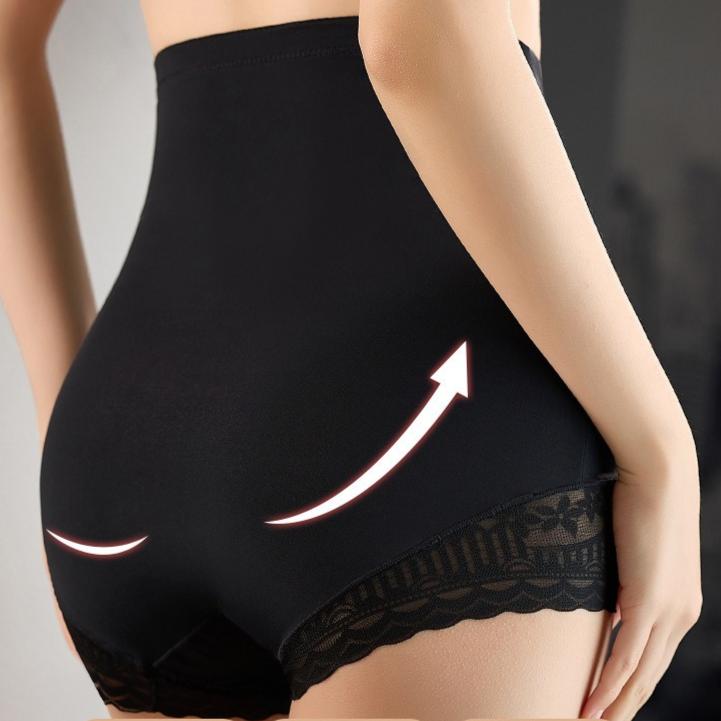 Calcinha de seda gelo de verão para mulheres cintura alta moldar calcinha pós-parto barriga controle quadril elevador calcinha corpo shaper calças