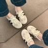 Retro women's shoes spring 2025 new flat-soled sports shoes lightweight casual soft-soled single shoes