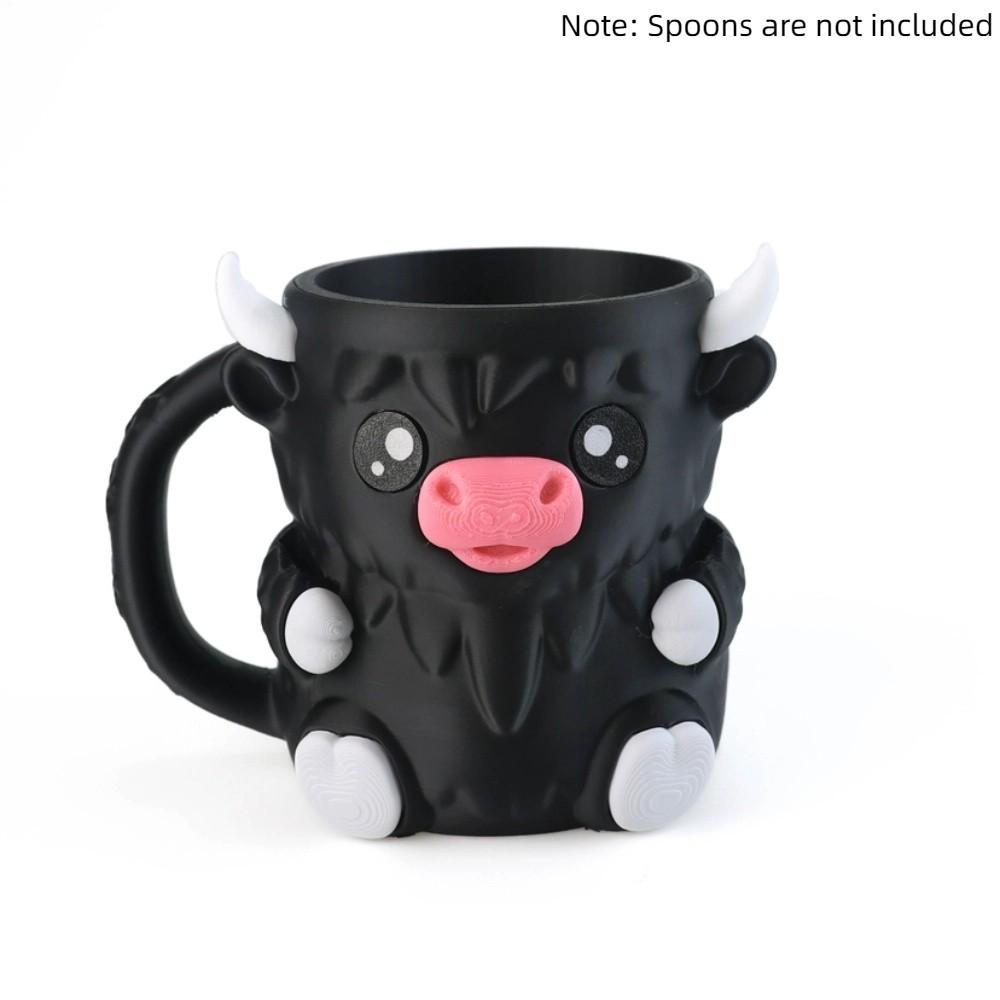 Höglandsboskap Glassbägare Frysskyddshandtag Läckagesäker Glassbägarehållare 3D-utskriven Isolerad