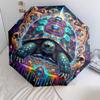 Enamelinsects Pattern Pattern New Style Umbrella, 1 Piece Automatic Folding Umbrella, Portable Travel Umbrella, Outdoor Umbrella, Birthday Gift
