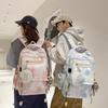 Schoolbag New Tie-dye Niche Design Small Fresh Schoolbag High School Student Large Capacity Backpack Junior High School Student Travel Backpack
