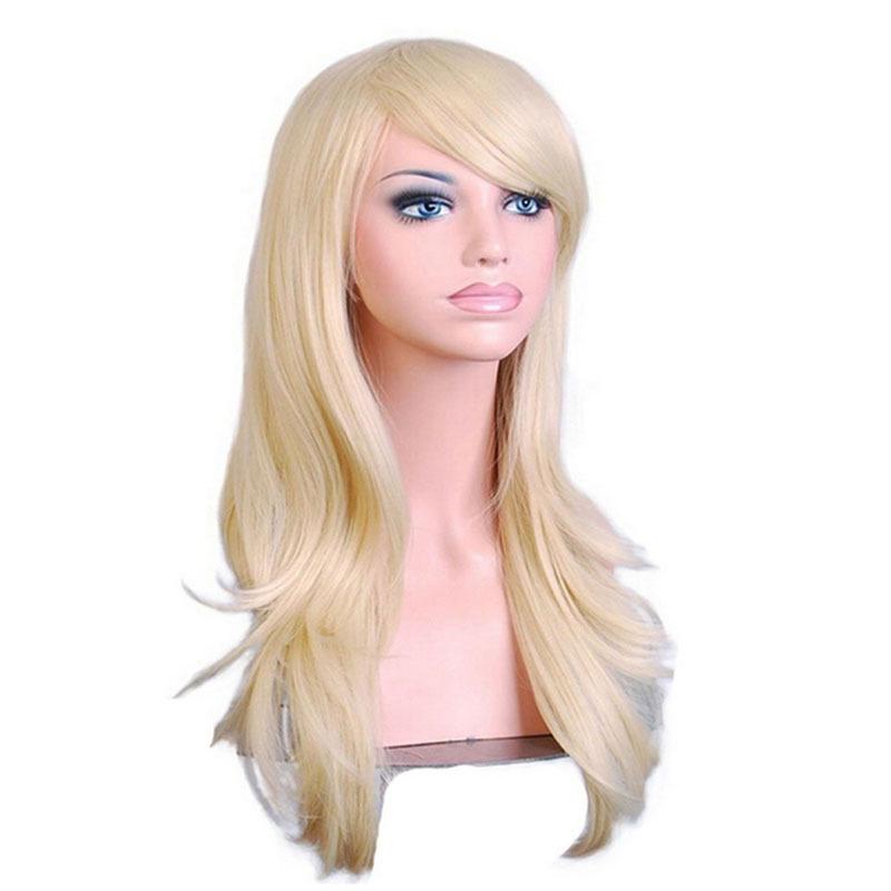 Long Curly Anime Cosplay Multi-Color Wig - European & American Style