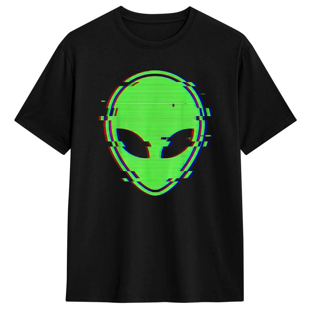 Streetwear T Shirt Summer Ghost Trippy Vaporwave Halloween Techno Rave Edm Dj Music Novelty T Shirts Cotton Tshirt Short Sleeve