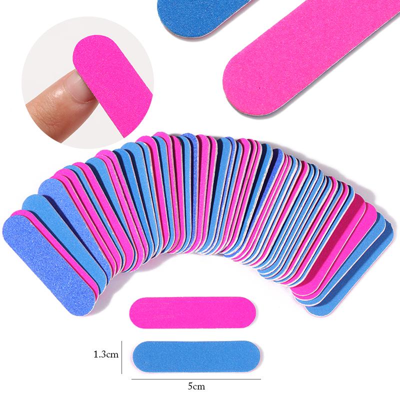Xiaomi 50/100pcs Double Side Nail Files Mini Wood Sanding Buffer Block Set For Gel Polish Manicure Pedicure Salon Nail Art Tools