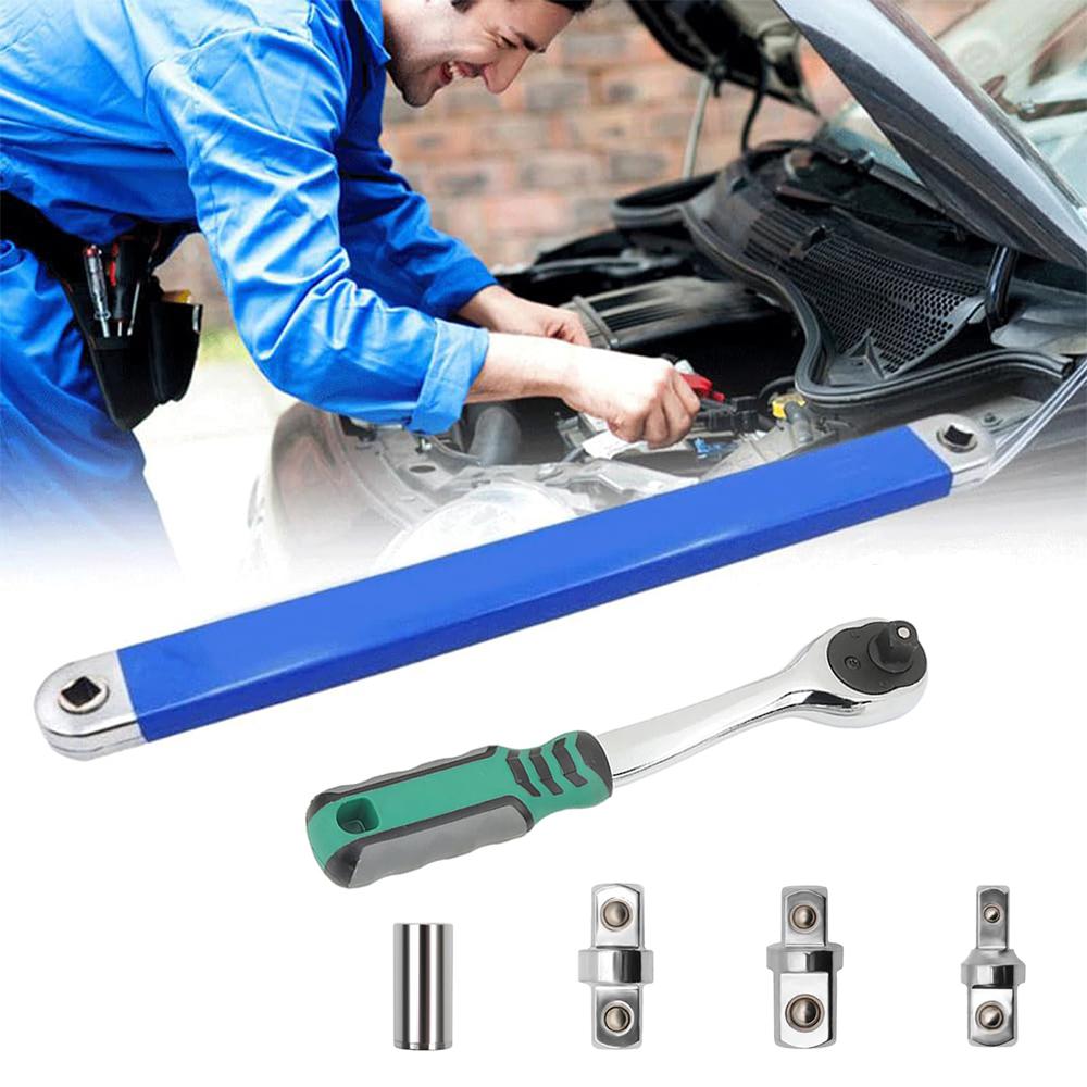 

72 Tooth Ratchet Handle Socket Wrench Quick Release Ratchet CR-MO Extension Wrench Square Drive Adapters Multifunctional Wrench