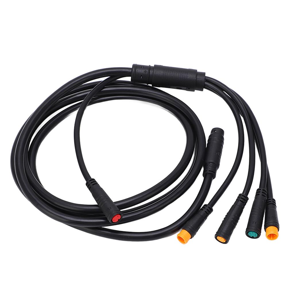 1 To 5 Electric Bike Cable Plastic Rubber Lithium Battery Cable Connectors Connect Controller Lamp