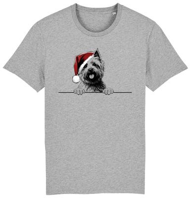 CAIRN TERRIER Świąteczny T-shirt z Psem Męski Damski Dziecięcy Ubrania dla Psów Szczeniak Zwierzę