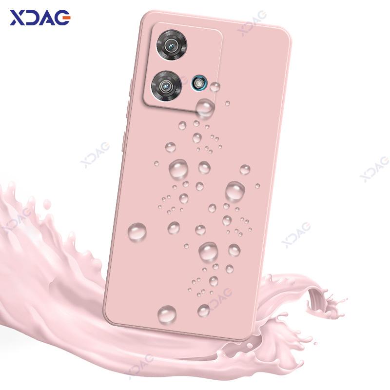 Mobile Phone Cases for Motorola Edge 40 Neo MotoEdge40Neo 5G 6.55" 360 Soft Luxury Square Liquid Silicone Covers Shield