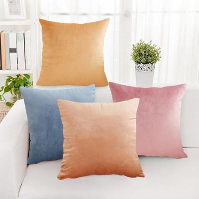Velvet Pillowcase Pure Color Halloween Home Office Party Decor Bedroom Car Living Room