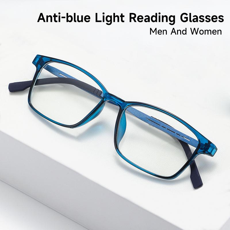 1Pcs New Anti Blue Light Reading Glasses For Men And Women Blocking Blue Light Optical Lenses  Rectangle  +1.0 +4.0